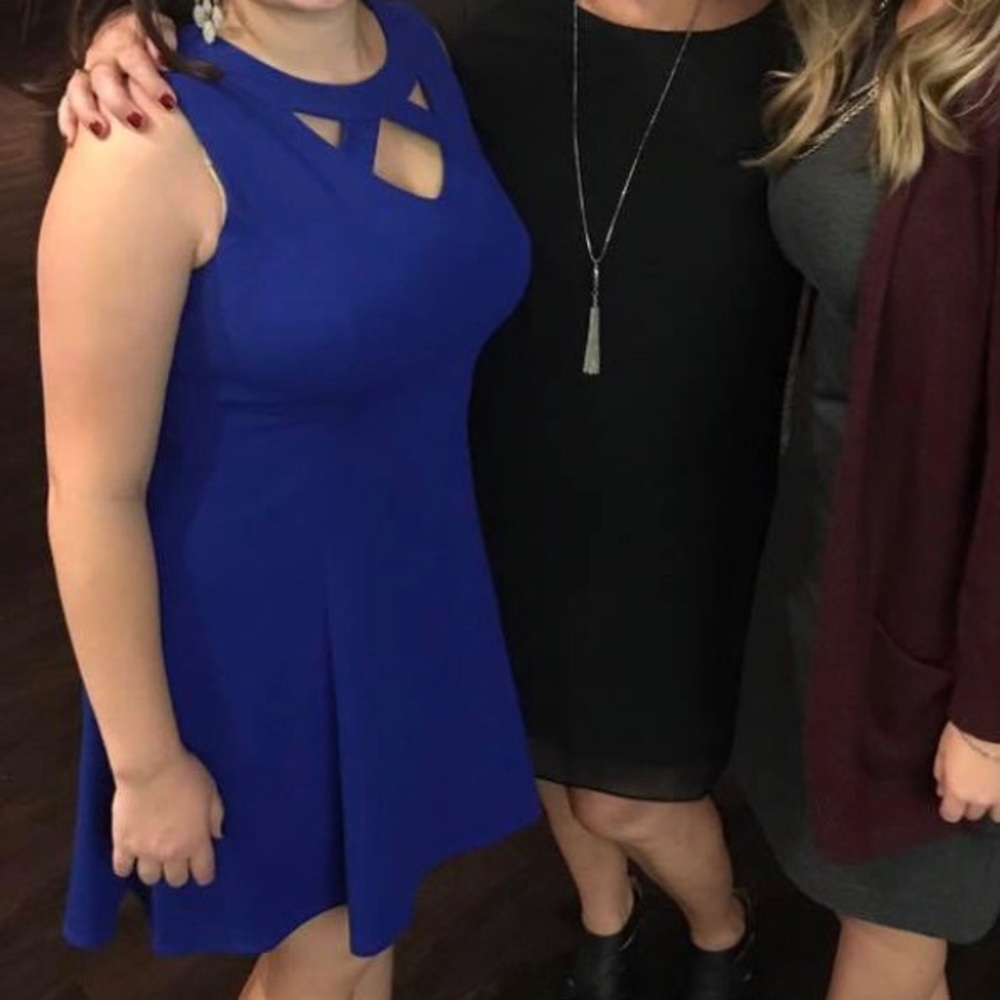 Blue cocktail dress